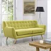 Remark EEI-1633 Sofa in Wheatgrass Fabric by Modway w/Options