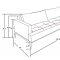 JK059 Sofa Sleeper in Light Gray Fabric by J&M Furniture