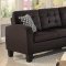 Sinclair Sectional Sofa 8202CH-SC in Chocolate by Homelegance