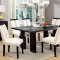Luminar CM3559T Dining Table w/LED Lights in Black w/Options