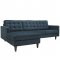 Empress EEI-1666 Sectional in Azure Fabric by Modway w/Option