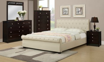 F9245 Bedroom 4Pc Set by Boss w/Leatherette Upholstered Bed [PXBS-F9245]