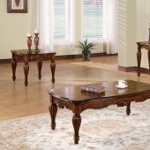 Dreena Coffee Table 3Pc Set 10290 in Cherry by Acme w/Options