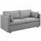 Activate Sofa in Light Gray Fabric by Modway