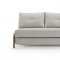 Cubed 02 Deluxe Sofa Bed in Natural w/Oak Legs by Innovation