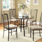 Carlson 2511 5Pc Dinette Set by Homelegance in Coffee
