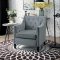 1297GY-1 Set of 2 Accent Chairs in Gray Velvet by Homelegance