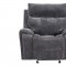 U5990 Motion Sofa & Loveseat Set in Charcoal Fabric by Global