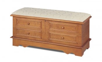 Padded Pine Cedar Chest w/False Drawer Front [CRC-521-4674]