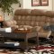 Mocha Microfiber Modern Reclining Living Room Sofa w/Options
