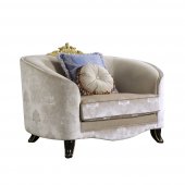 Sheridan Chair 53947 in Cream Fabric by Acme w/Options