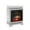 Lotus Electric Fireplace 90870 in Mirrored by Acme