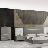 Victoria Premium Bedroom in Gray Oak by J&M w/Options