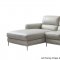 Crosby Sectional Sofa in Smoke Leather by Beverly Hills
