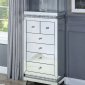 Lotus Cabinet 97809 in Mirrored by Acme