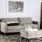Harlech Sofa SM8004 in Gray Chenille Fabric w/Options
