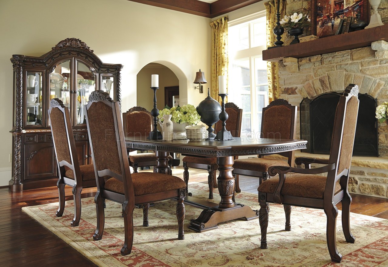 North Shore Dining Table D553-55 Dark Brown - Ashley Furniture - Click Image to Close