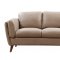 Mesa Sofa & Loveseat Set in Tan Ridge Leather by Leather Italia