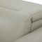 Hudson Power Motion Extended Sofa Smoke Leather by Beverly Hills