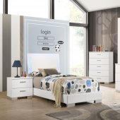 Felicity 4Pc Youth Bedroom Set 203500 in White by Coaster