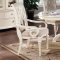 White Finish Traditional 5Pc Dining Set w/Options