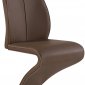 D4126DC Dining Chair Set of 4 in Brown PU by Global