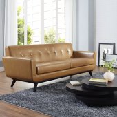 Engage EEI-1338 in Tan Bonded Leather Sofa by Modway w/Options