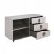 Brancaster Office Desk 92426 Aluminum by Acme w/Optional Cabinet