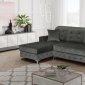 Verso Mini Sectional Sofa in Gray by Skyler Design