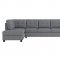 Maston Sectional Sofa 9507DGY in Dark Gray by Homelegance