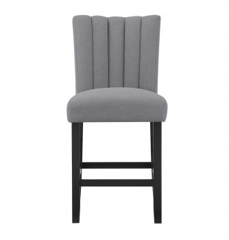 D8685BS Bar Stool Set of 4 in Gray Fabric by Global [GFDC-D8685BS Gray]