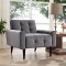 Delve Sofa in Gray Velvet Fabric by Modway w/Options