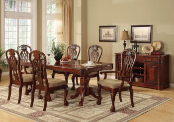 CM3222T George Town Dining Room 7Pc Set in Cherry [FADS-CM3222T George Town]