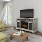 Olivia Media Console Electric Fireplace in Stone Fox by Dimplex