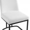 Amplify Dining Chair Set of 2 in White Fabric by Modway