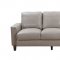 York Sofa in Taupe Leather by Beverly Hills w/Options