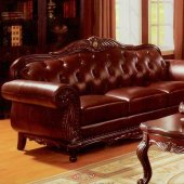 71000 Coronado Sofa in Dark Chocolate Full Leather