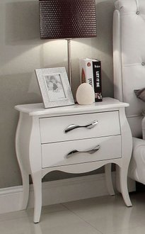 Maria Nightstand Set of 2 in White