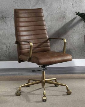 Duralo Office Chair 93167 in Saturn Top Grain Leather by Acme [AMOC-93167 Duralo]