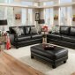 8700 Kimberly Black Bonded Leather Sofa - Chelsea Home Furniture