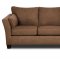 Brown Microfiber Modern Sofa & Loveseat Set w/Optional Table Set