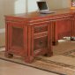 Two Tone Brown Color Home Office Desk