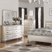 F9316 Bedroom in Silver Tone by Boss w/Optional Case Goods