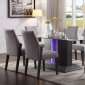 Belay 7Pc Dining Room Set 72290 in Gray Oak & Glass by Acme