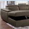 Hugo Sectional Sofa w/Sleeper CM6963 in Light Brown Fabric