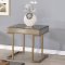 Boice Coffee Table 3Pc Set 81635 in Smoky Mirror & Champagne