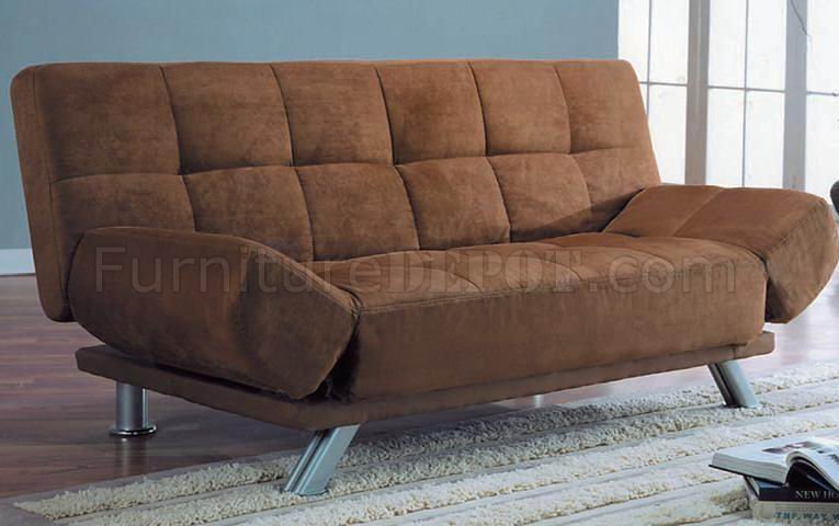 dark brown microfiber sofa bed