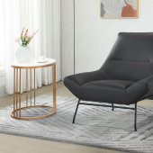U8949 Accent Chair in Dark Gray Leather by Global