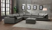 Margot Modular Sectional Sofa LV01980 in Gray Leather by Acme