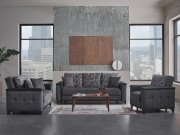 Charlotte Anthracite Sofa Bed by Bellona w/Options